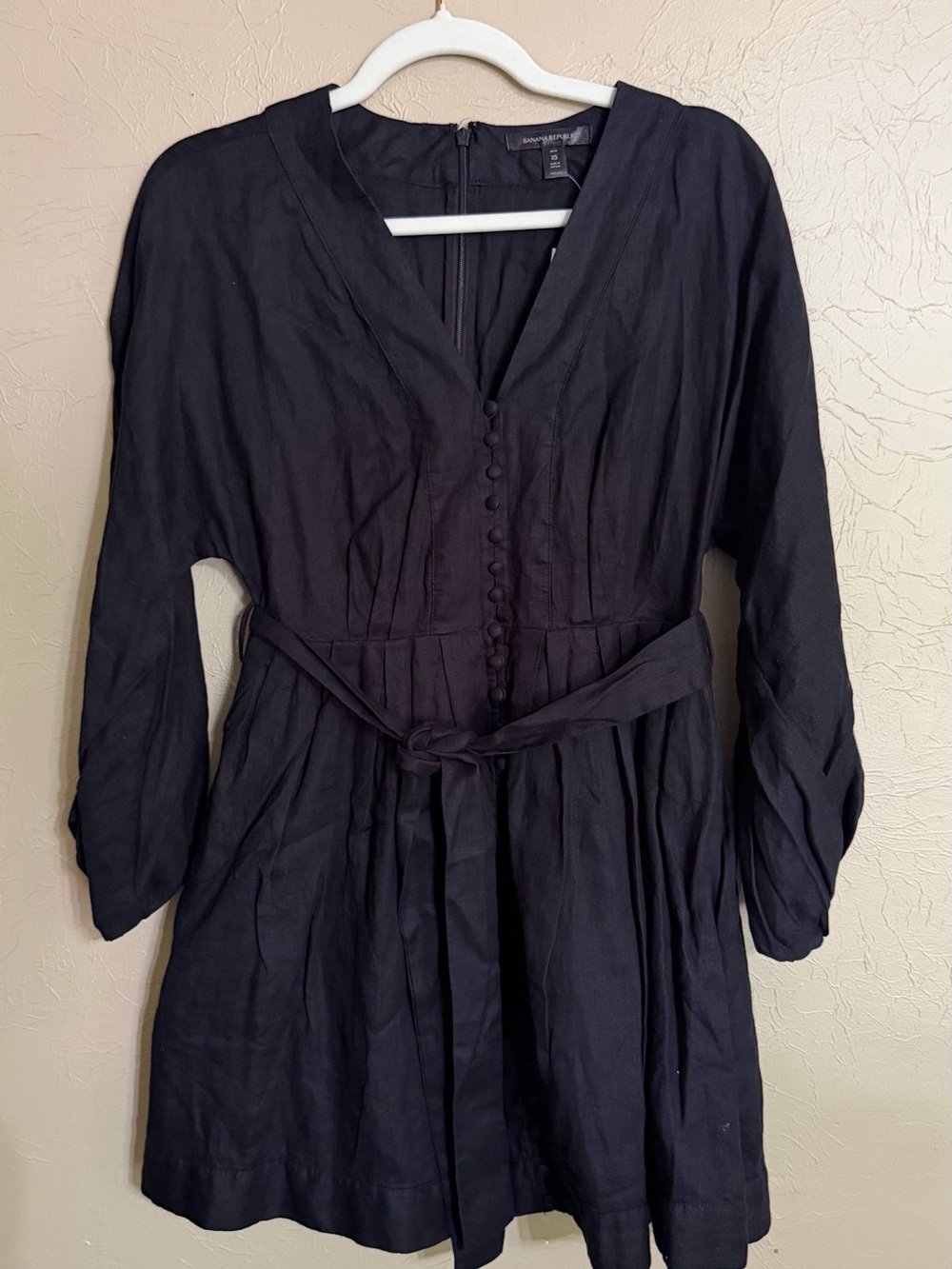 NWT Banana Republic 100% lined navy dress sz XS P